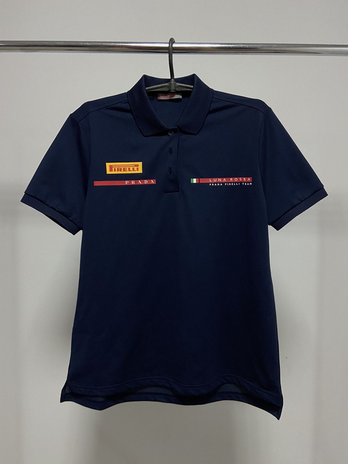 Prada Racing Vintage Prada Luna Rossa Pirelli Team Racing T Shirt small Logo Grailed