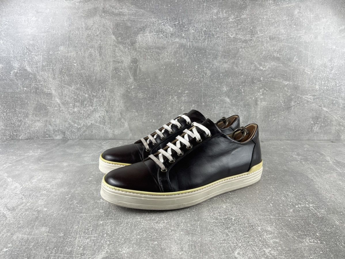 Sutor Mantellassi Sutor Mantellassi Old Money Leather Sneakers Dark Brown Size US 9 / EU 42 - 1 Thumbnail