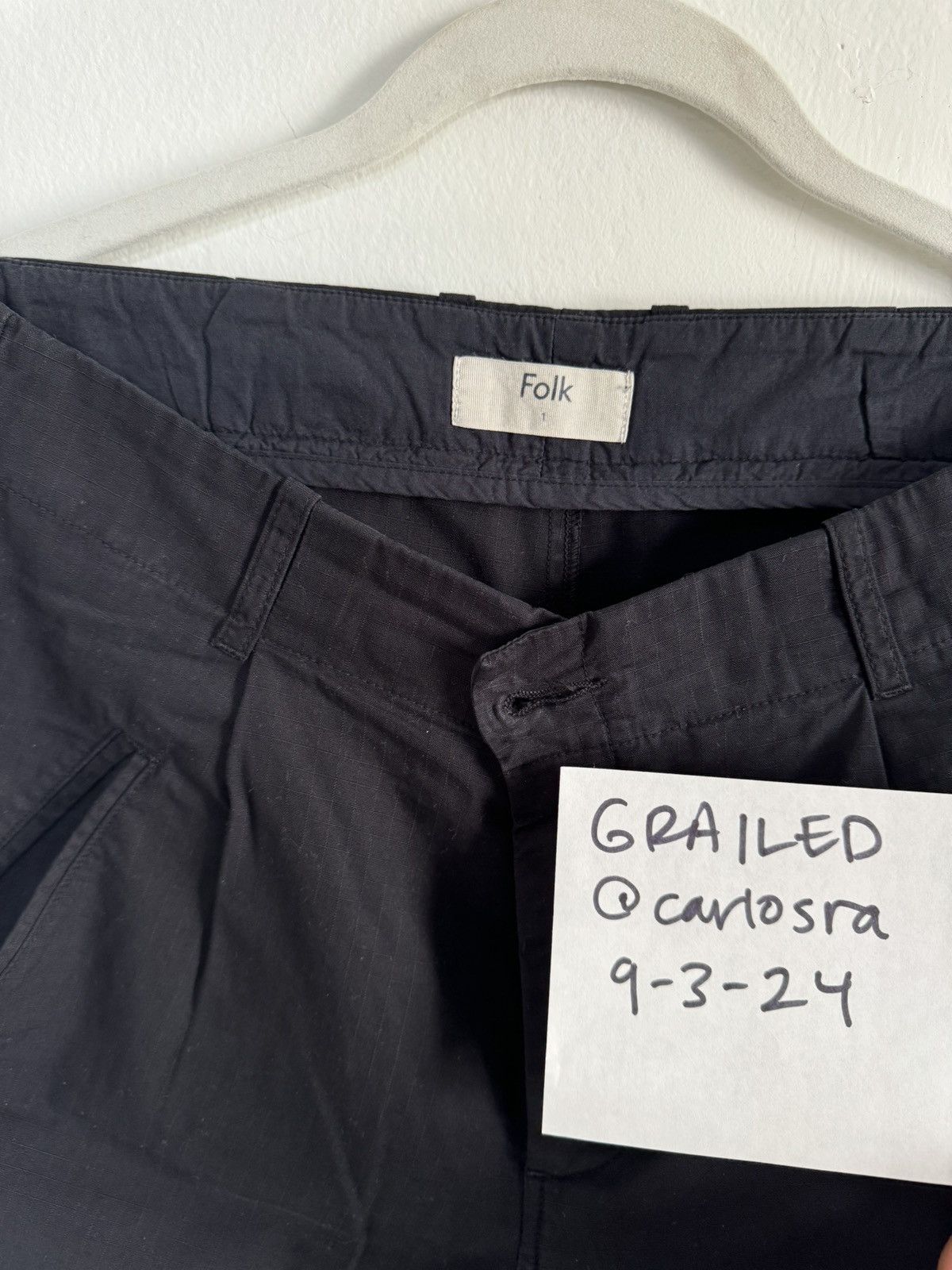 Folk Folk pleated black ripstop pants Size US 30 / EU 46 - 5 Thumbnail