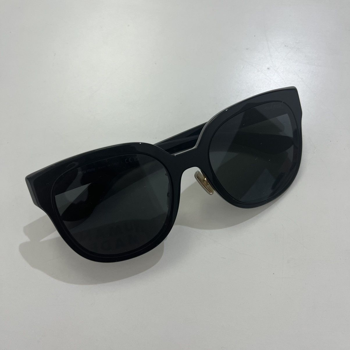Miu Miu MIU MIU MU 01ZS 1AB5S0 Sunglasses BLACK Size ONE SIZE - 2 Thumbnail