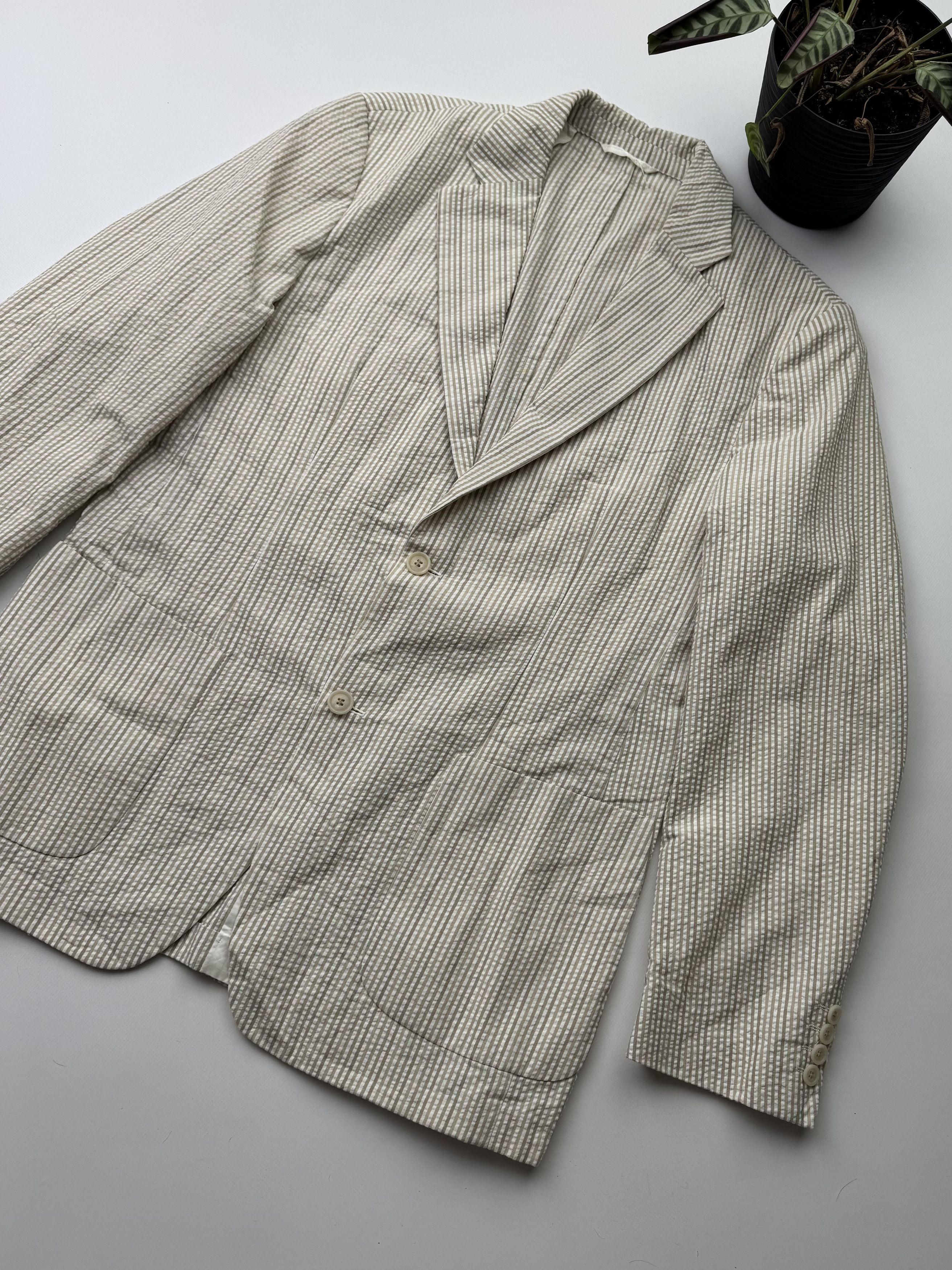 Hugo Boss Hugo Boss Vintage Striped Blazer (145) Size US L / EU 52-54 / 3 - 3 Thumbnail