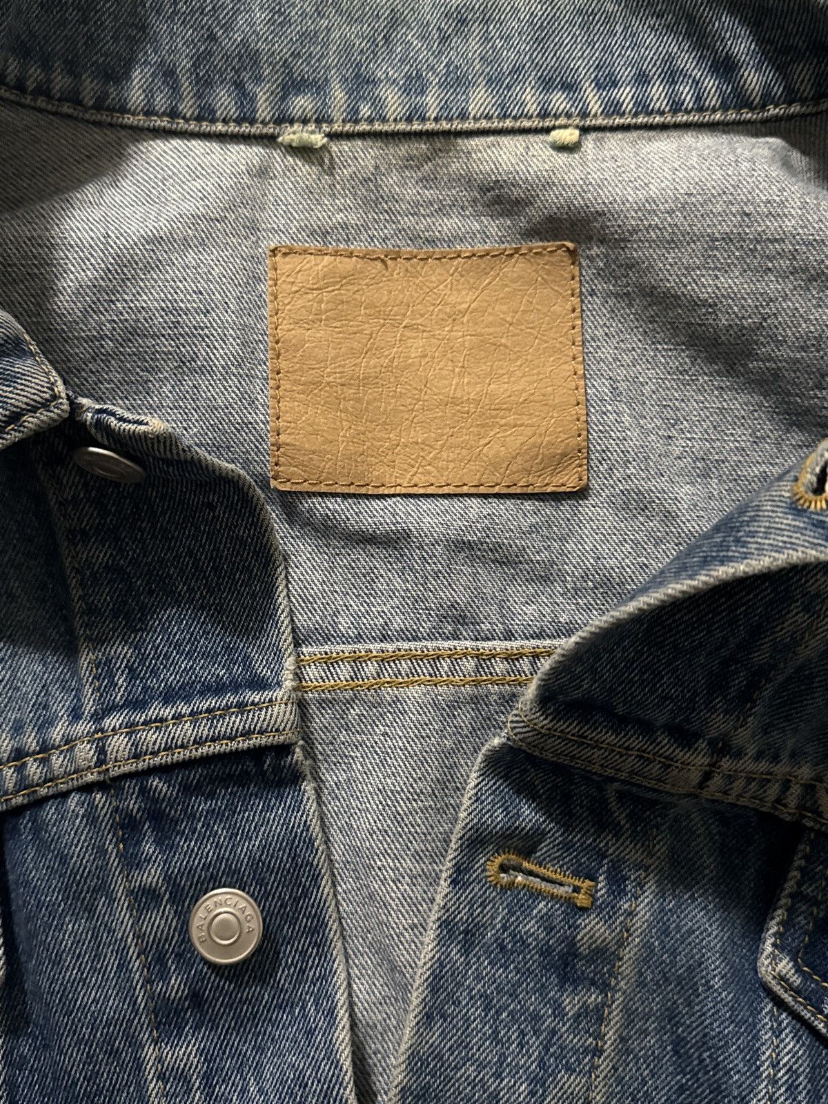Balenciaga S/S17 Balenciaga Swing Denim Jacket Size US M / EU 48-50 / 2 - 2 Thumbnail