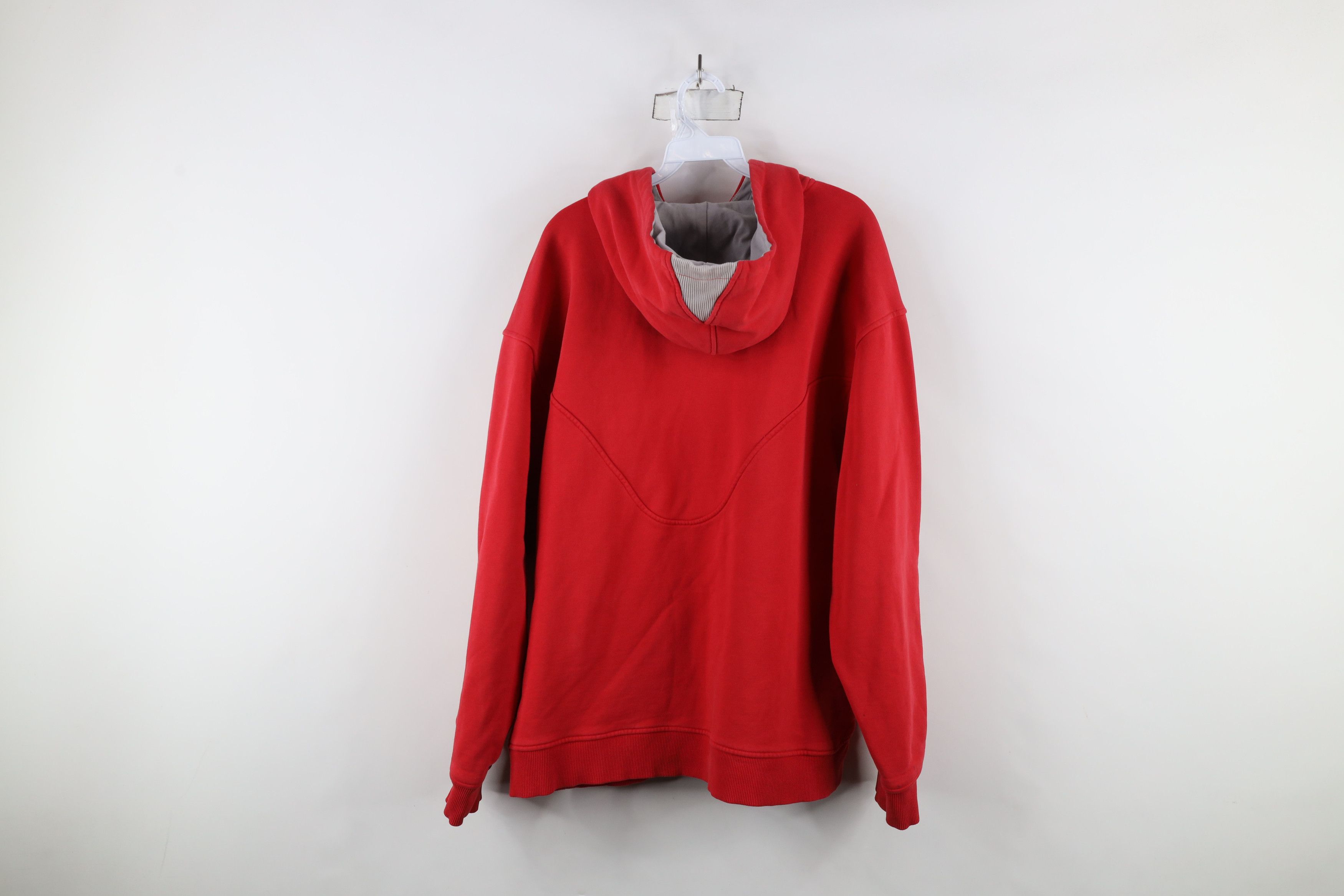 Nike × Vintage Vintage Nike Center Swoosh Ohio State University Hoodie Red Size US L / EU 52-54 / 3 - 11 Thumbnail