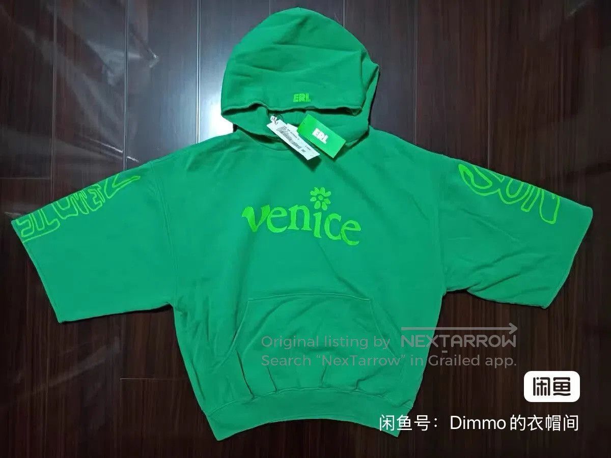 ERL ERL x CDG Green Daisy 3/4 Sleeve Hoodie. Size US S / EU 44-46 / 1 - 1 Thumbnail