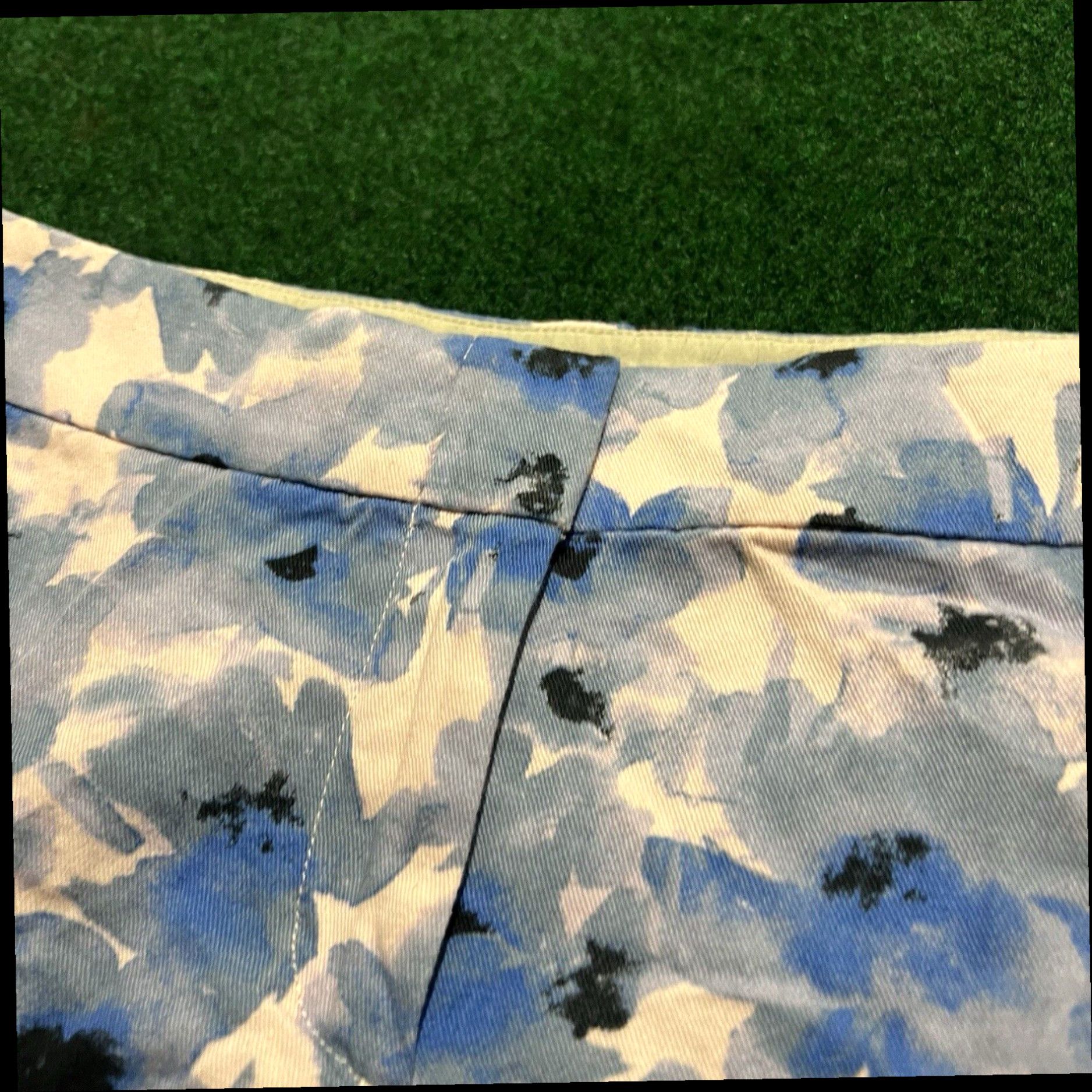 J.Crew J Crew Women's Sz 6 Stretch Chino Shorts Blue Flowers Print Preppy Summer Size 28" / US 6 / IT 42 - 4 Thumbnail