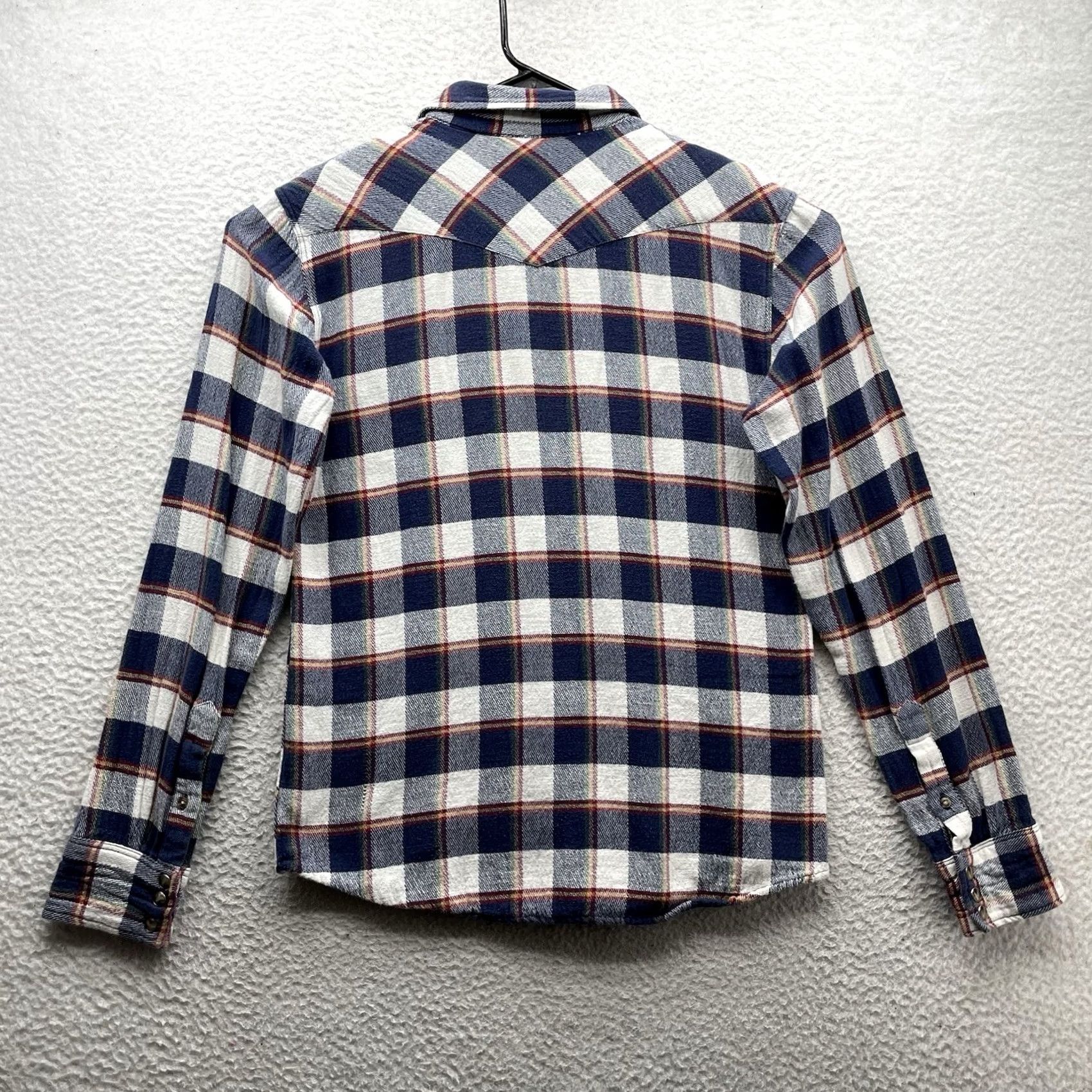 Vintage Salt Valley Shirt Mens M Western Plaid Cotton Polyester Blue Button-Up Snap Pocket Casual, Travel, Workwear Size US M / EU 48-50 / 2 - 6 Thumbnail
