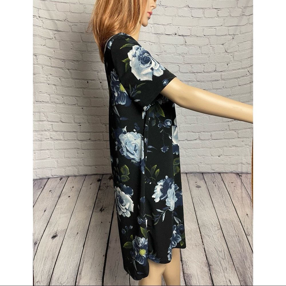 Other Christian Siriano New York Black Floral Dress Size L Size L / US 10 / IT 46 - 3 Thumbnail