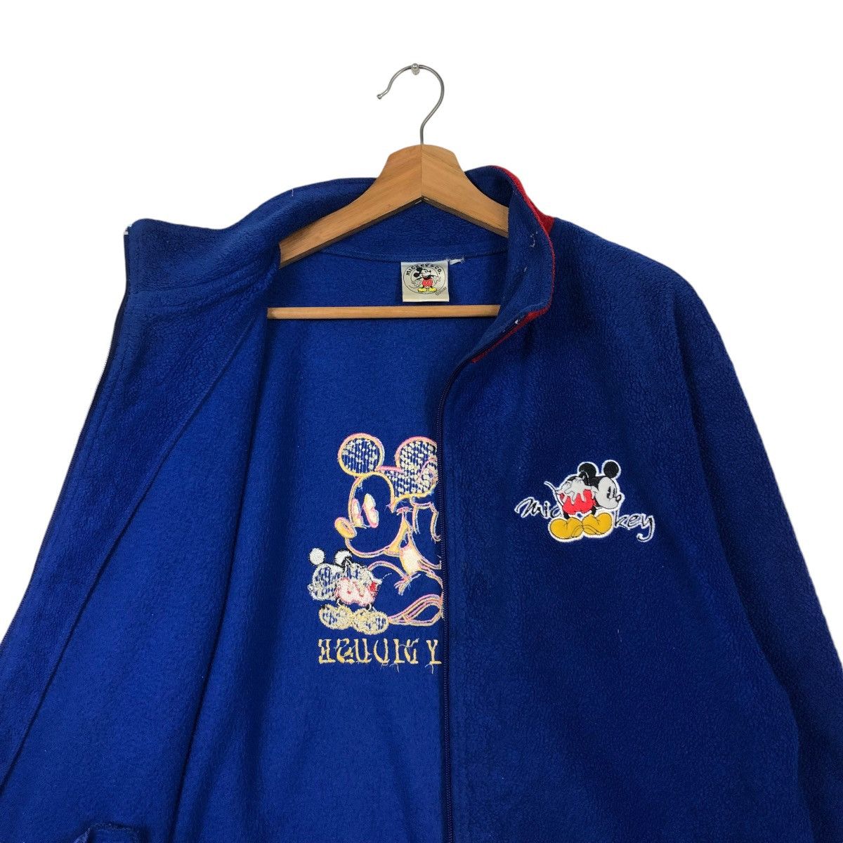 Cartoon Network 🔥VINTAGE FLEECE ZIPPER JACKET DISNEY MICKEY MOUSE Size US M / EU 48-50 / 2 - 14 Thumbnail