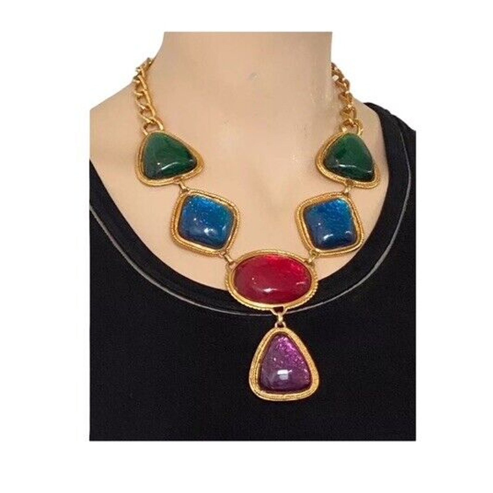 Kenneth Jay Lane Kenneth Jay Lane KJL Avon Gripoix Necklace Earrings Book set Size ONE SIZE - 9 Thumbnail
