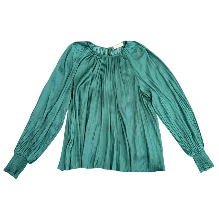 Ulla Johnson Ulla Johnson Aidy Long Sleeve Blouse in Green, Size US 12 Size XL / US 12-14 / IT 48-50 - 4 Thumbnail