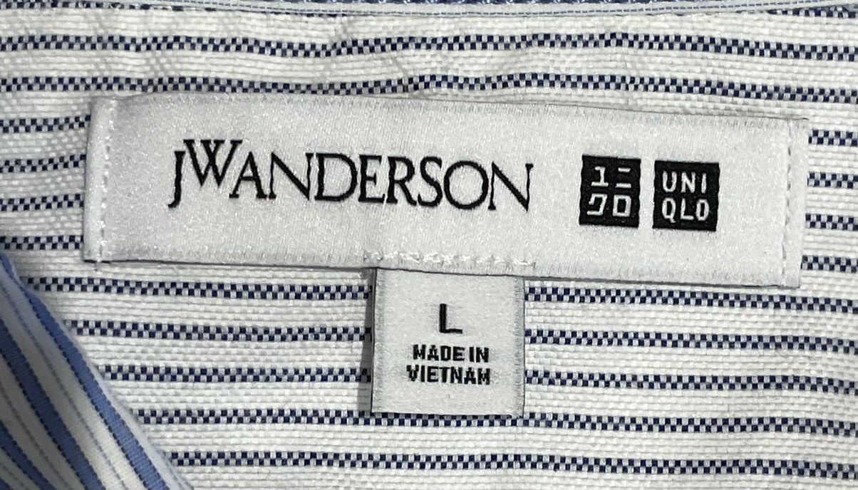 JW Anderson JW Anderson X Uniqlo Striped Oxford Blue Size US L / EU 52-54 / 3 - 3 Thumbnail