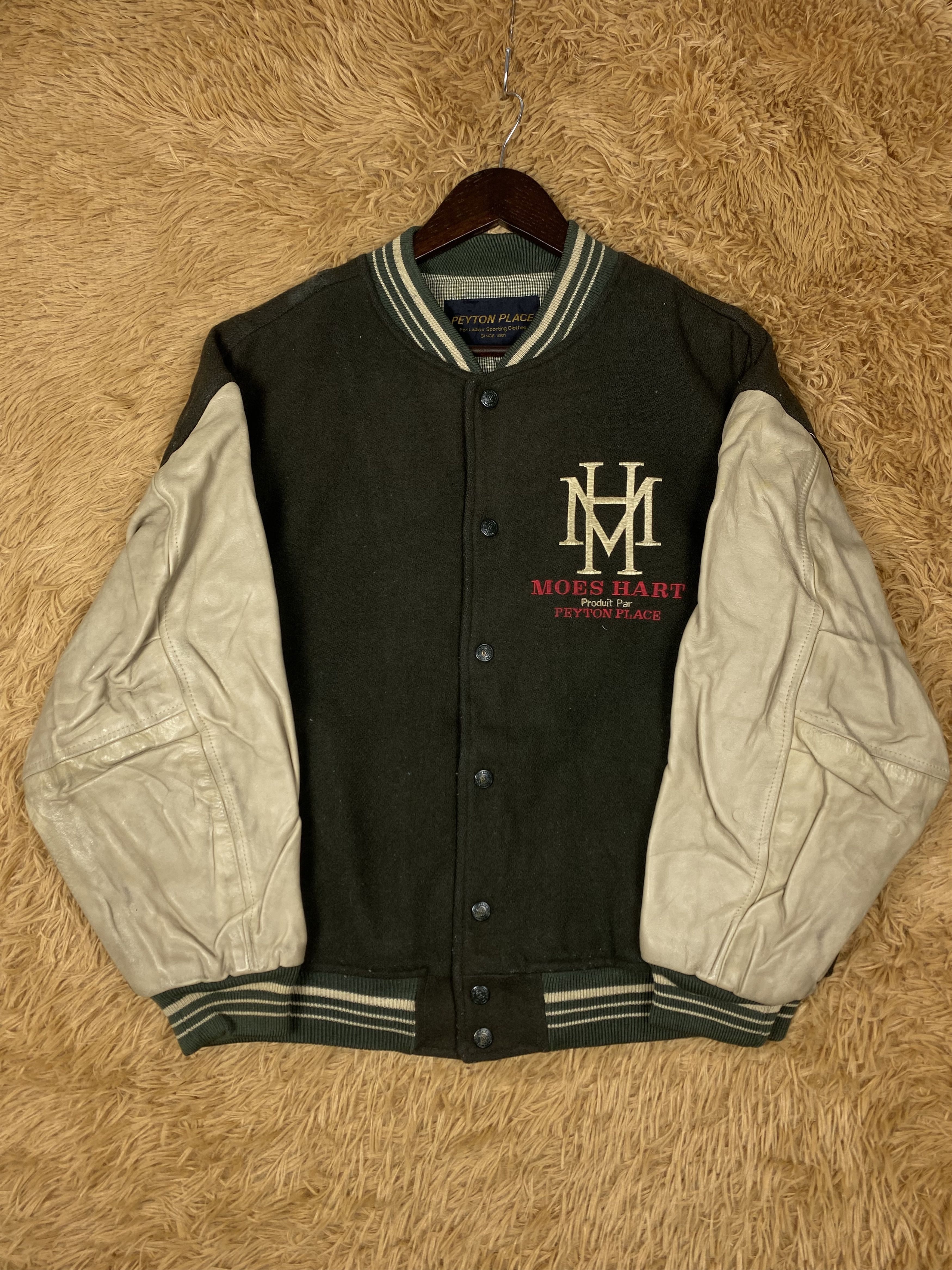 PPFM Vintage PPFM Peyton Place Leather Sleeve Varsity DJ0291 Size US M / EU 48-50 / 2 - 4 Thumbnail