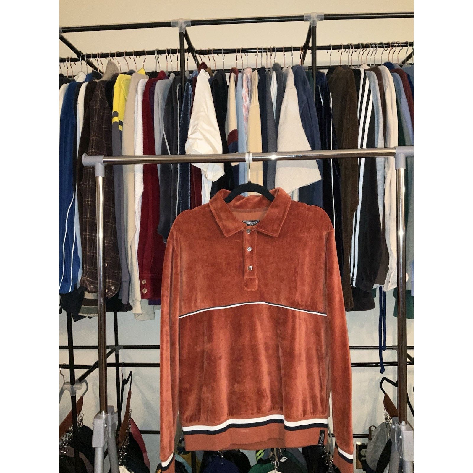 Todd Snyder Todd Snyder Velvet/Velour Dress Shirt L Streetwear W/ TAG Size US L / EU 52-54 / 3 - 1 Thumbnail