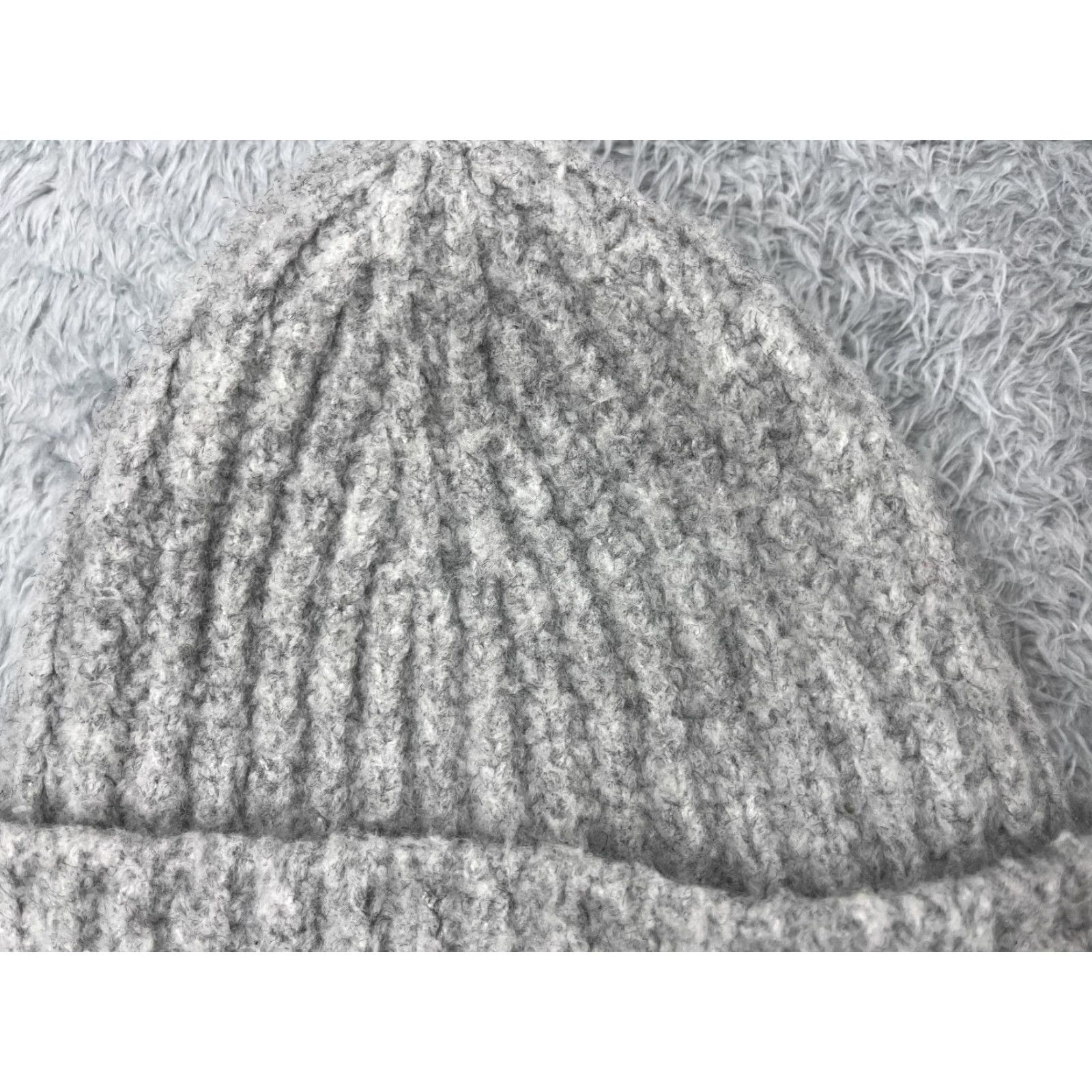 Levi's Levi's Beanie Adult One Size Gray Knit Wool Poly Blend Embroidered Logo Ski Hats Size ONE SIZE - 3 Thumbnail