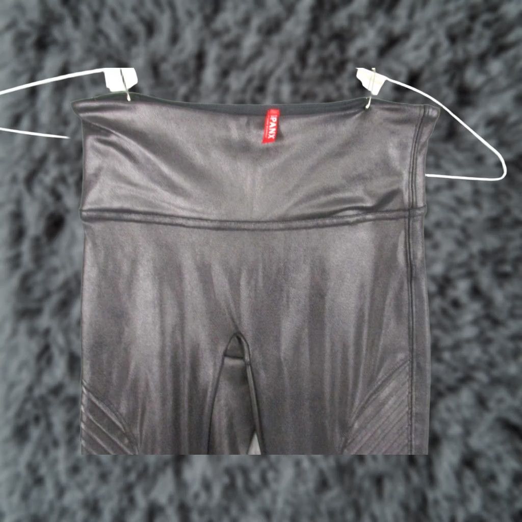 Spanx Spanx Faux Leather Moto Ankle Leggings Womens XS Black High Rise Shaping 20136R Size 26" / US 2 / IT 38 - 1 Thumbnail
