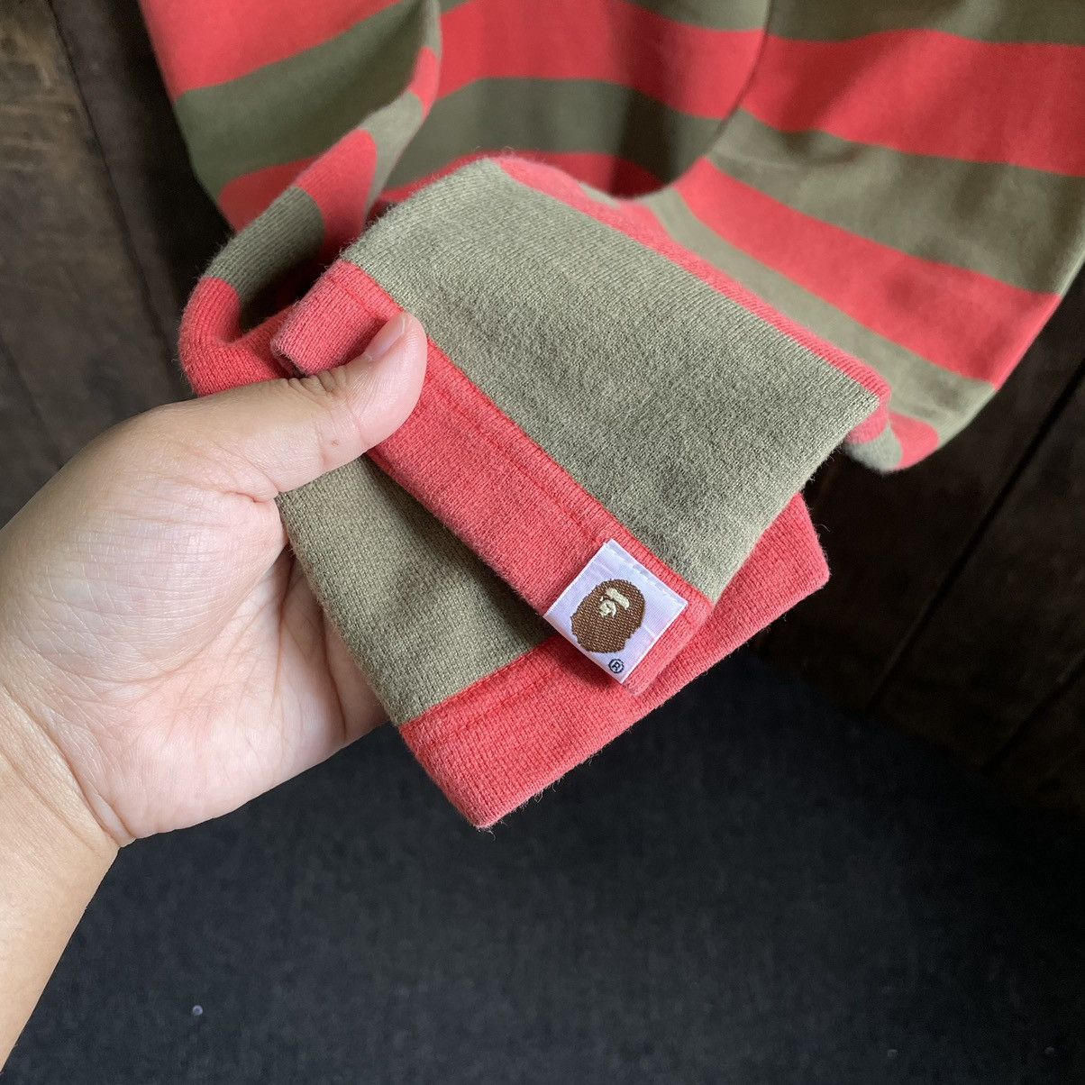Bape Striped Long Sleeve Tee BAPE Size US XL / EU 56 / 4 - 5 Thumbnail