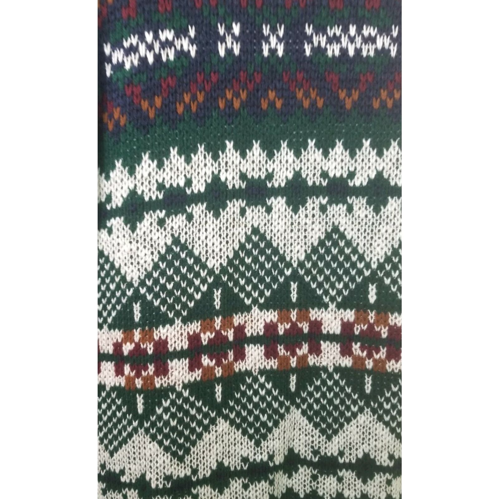 New Era VINTAGE New Era Sweater Shirt Mens L Green 80s Knit Crew Neck Pullover Winter Ski Lodge Casual Size US L / EU 52-54 / 3 - 2 Thumbnail