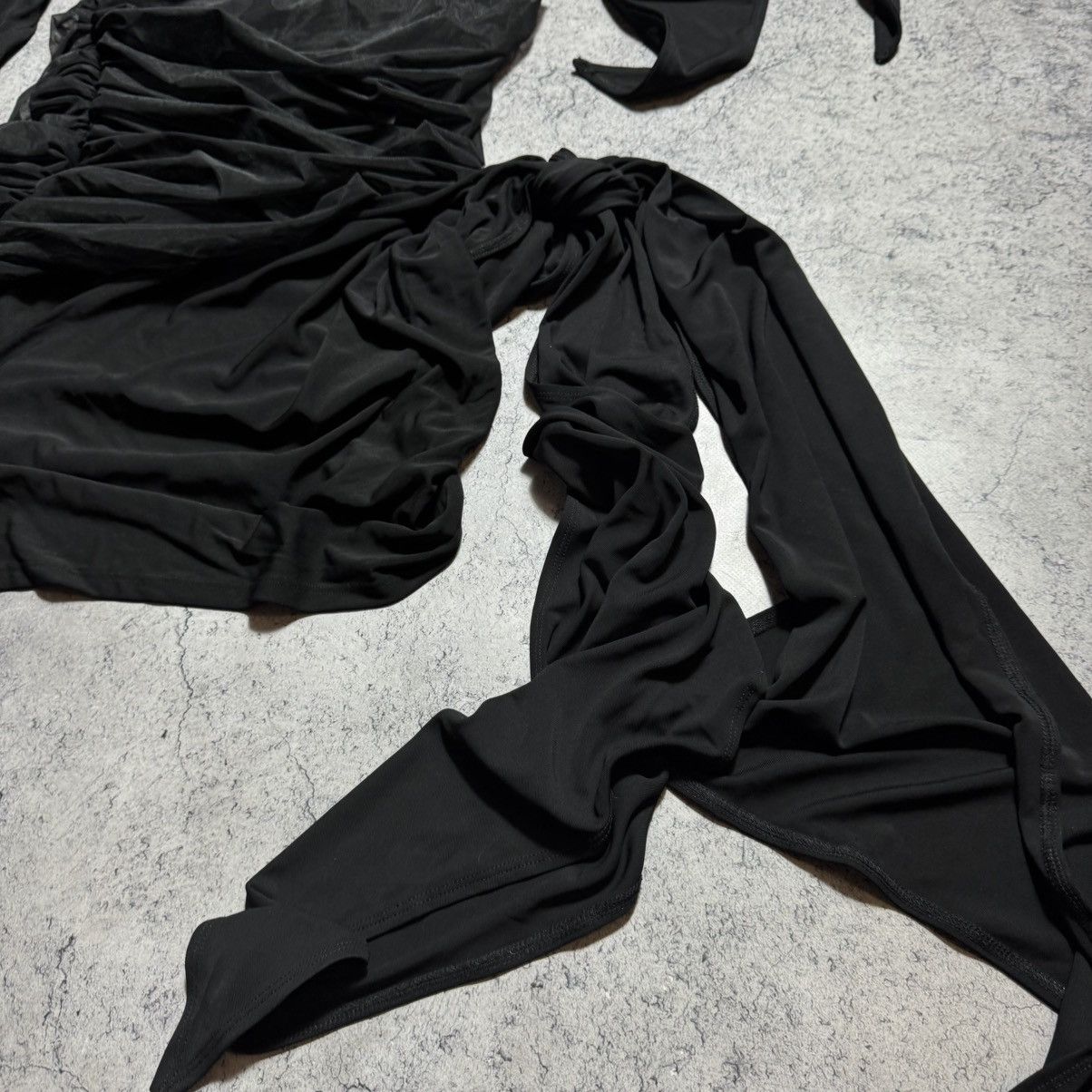 H&M × Mugler Rare Mugler X H&M Knot Detail One Shoulder Dress Size XL / US 12-14 / IT 48-50 - 8 Thumbnail
