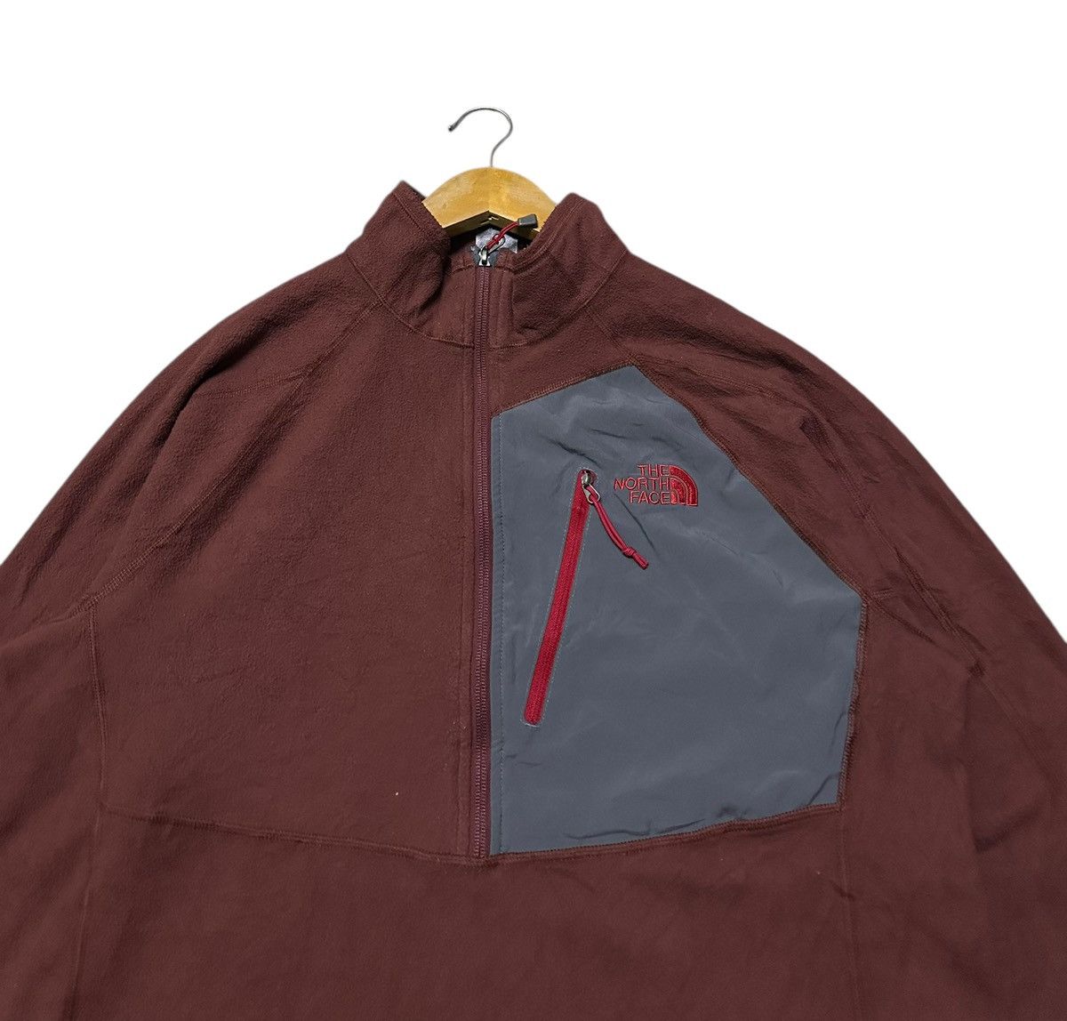The North Face The North Face Tech 100 fleece half zipper pullover in brown Size US L / EU 52-54 / 3 - 3 Thumbnail
