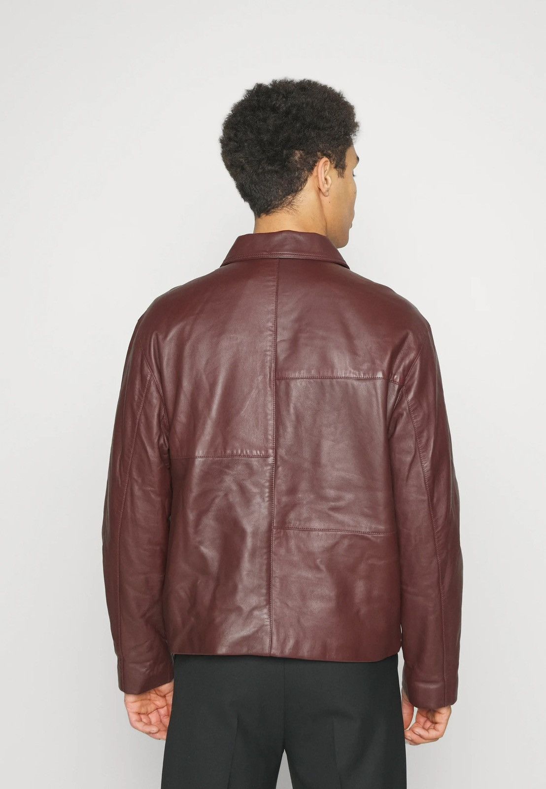 Frame !DS! SS23 Frame Burgundy Red Leather Jacket Size US M / EU 48-50 / 2 - 4 Thumbnail
