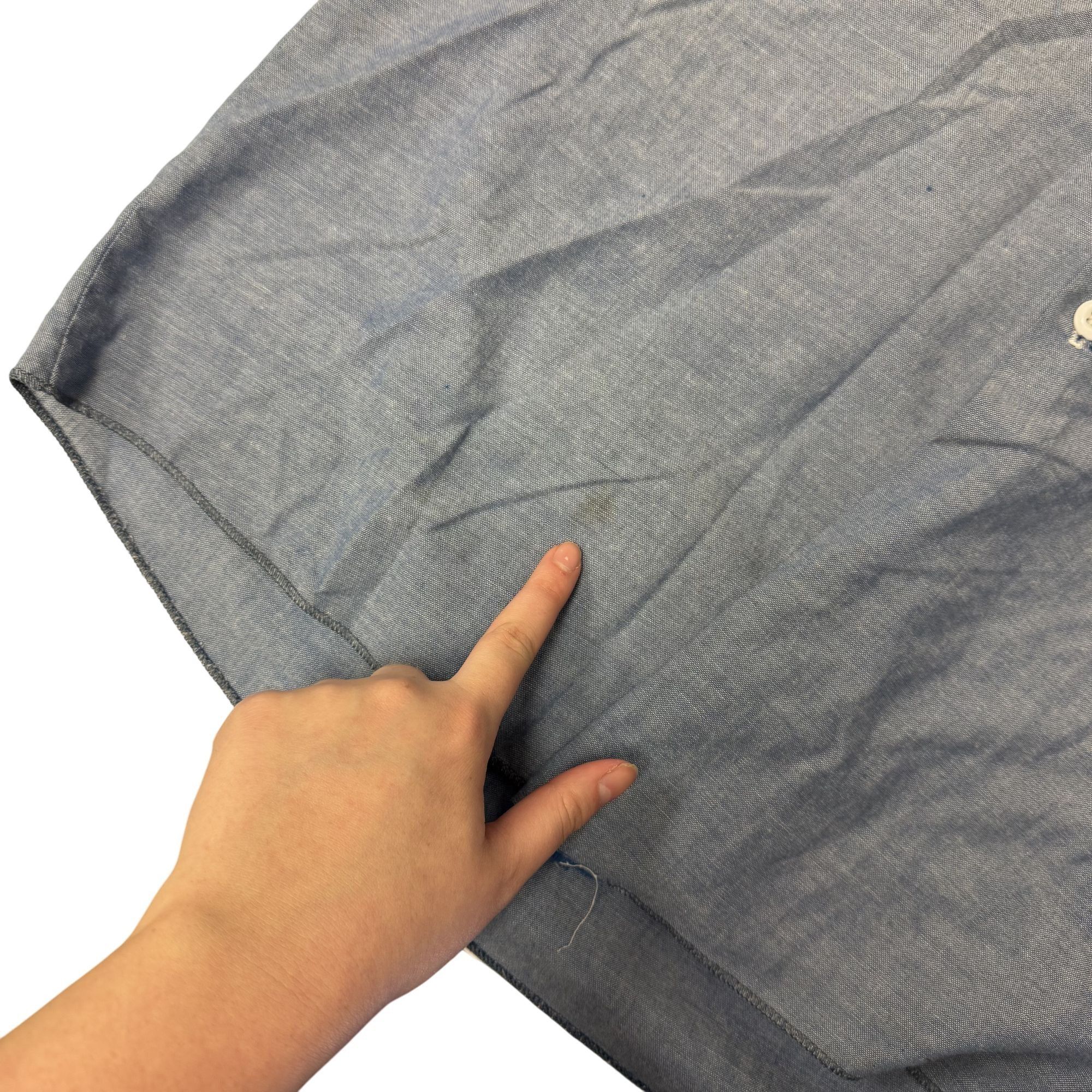 Dickies Vtg Dickies CHAMBRAY Mechanic WORK Shop 50/50 Chore Shirt Size US L / EU 52-54 / 3 - 9 Thumbnail