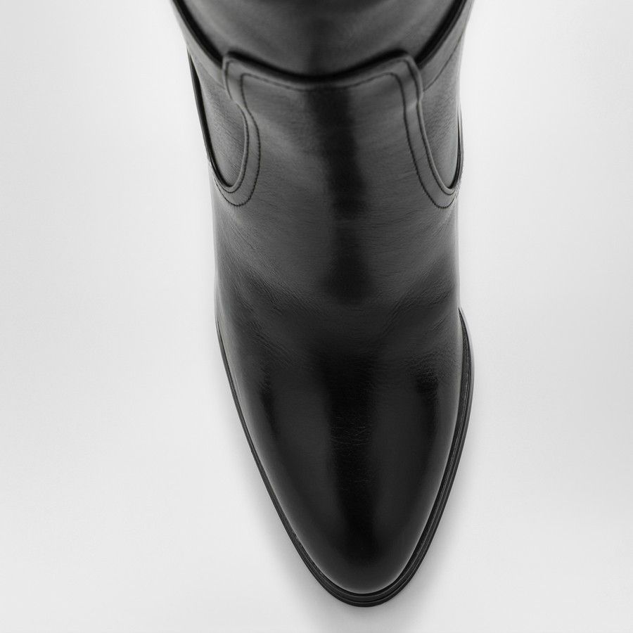 Saint Laurent Paris o1d2blof0924 Leather Boots in Black Size US 7.5 / IT 37.5 - 3 Thumbnail