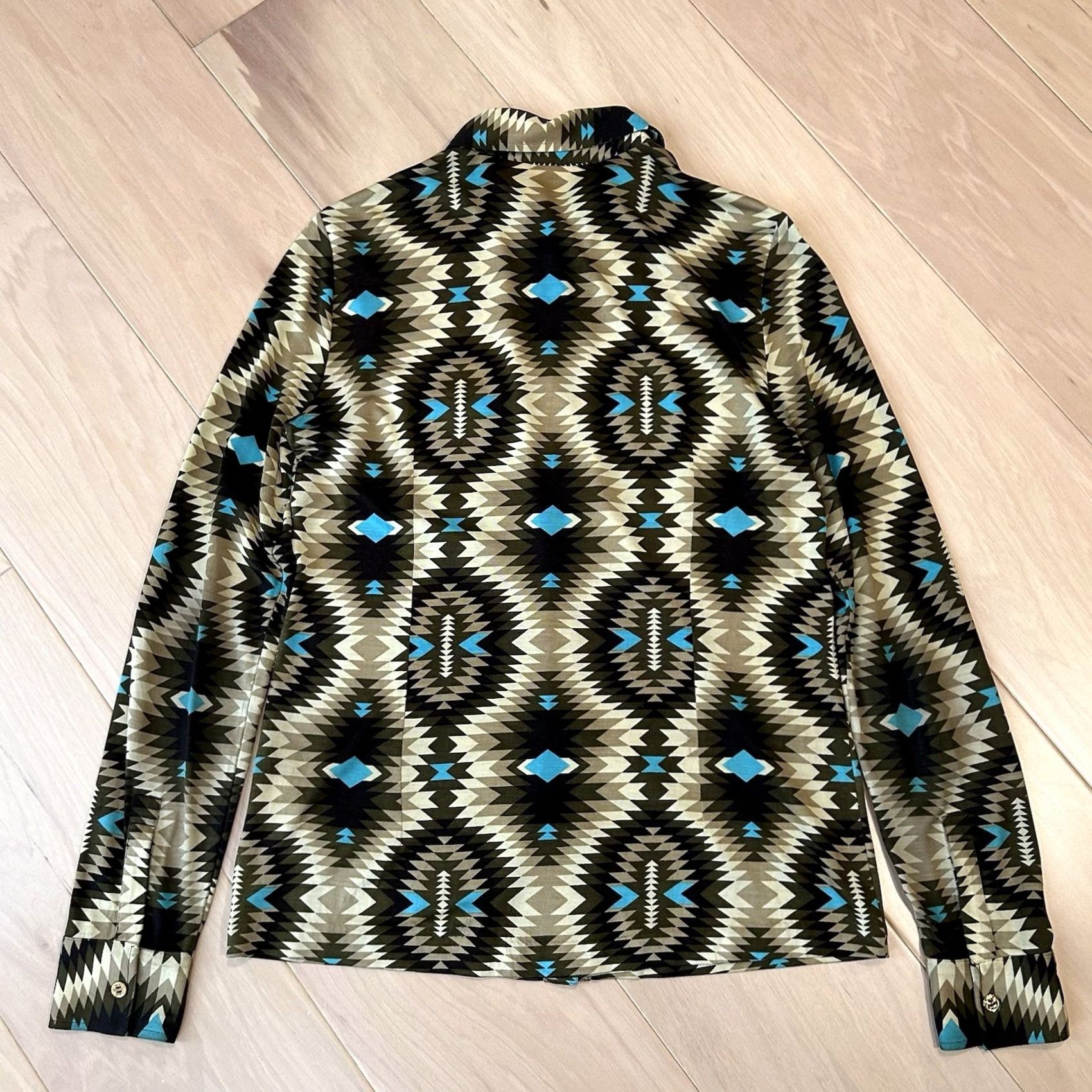 Tory Burch Tory Burch Silk Button Up Southwestern Shirt Long Sleeve Women’s Small Size S / US 4 / IT 40 - 2 Thumbnail