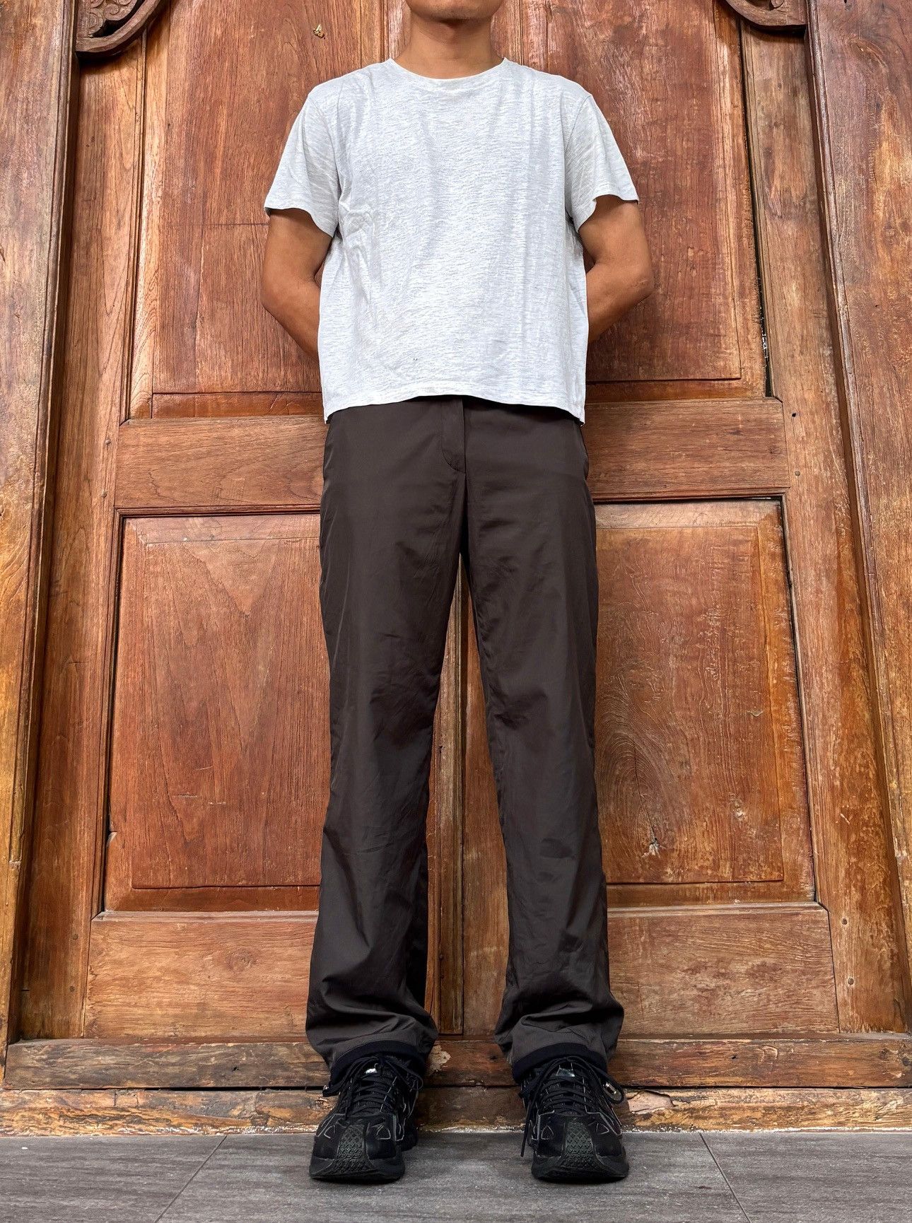 FREE TAX! 2000s Light Nylon Trousers - 28”