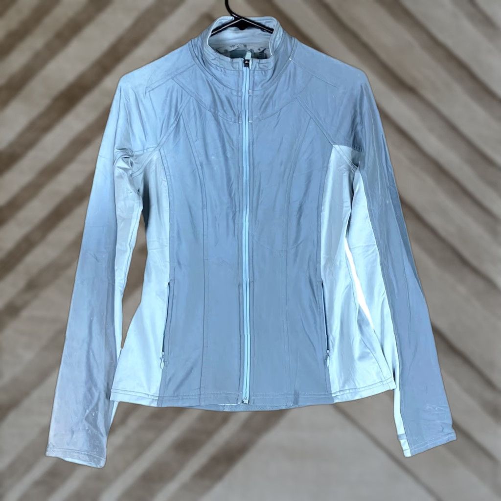 Athleta Athleta Womens Jacket Light Blue Athletic Stand Collar Zip Up Stretch XS Size XS / US 0-2 / IT 36-38 - 1 Thumbnail