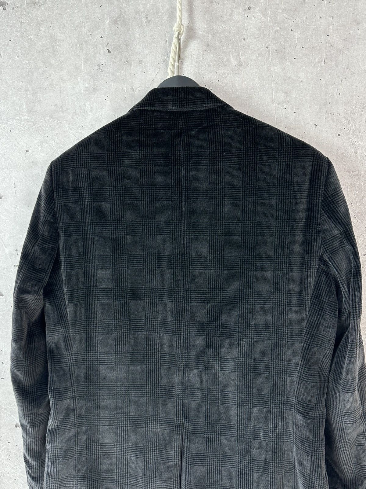 Hugo Boss Vintage Hugo Boss Monsieur 90s Check Brown Velour Blazer Size US L / EU 52-54 / 3 - 8 Thumbnail