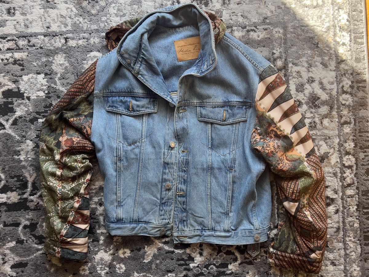 Martine Rose Contrast Sleeve Hooded Denim Jacket szn 90-91