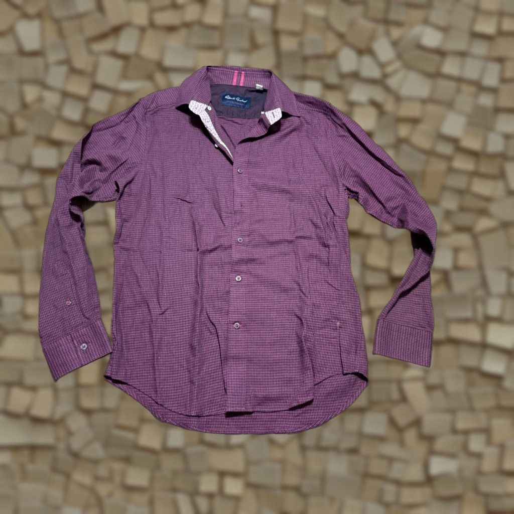 Robert Graham Robert Graham Shirt Men Small Red Button-Up Long Sleeve Tailored Fit Size US S / EU 44-46 / 1 - 1 Thumbnail