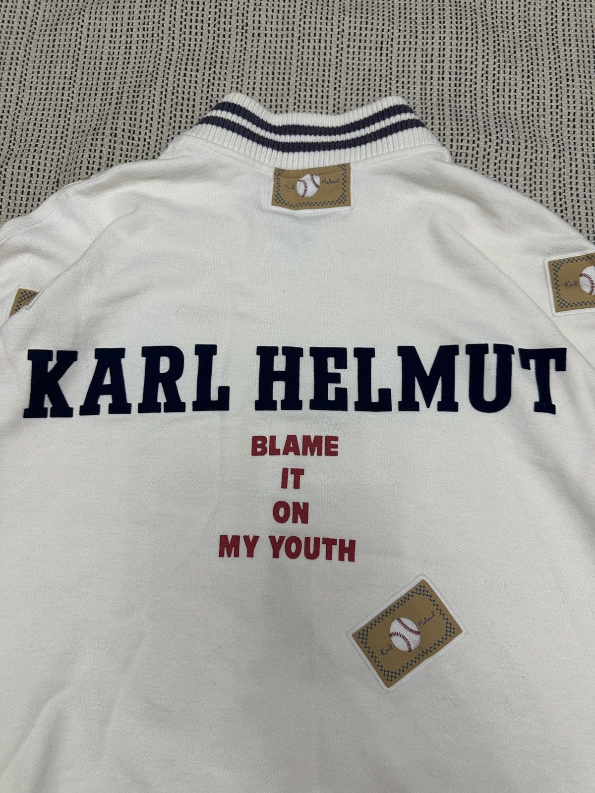 Designer × Karl Helmut 🔥🔥🔥Karl Helmut Biglogo Patches Sweatshirt Size US L / EU 52-54 / 3 - 10 Thumbnail