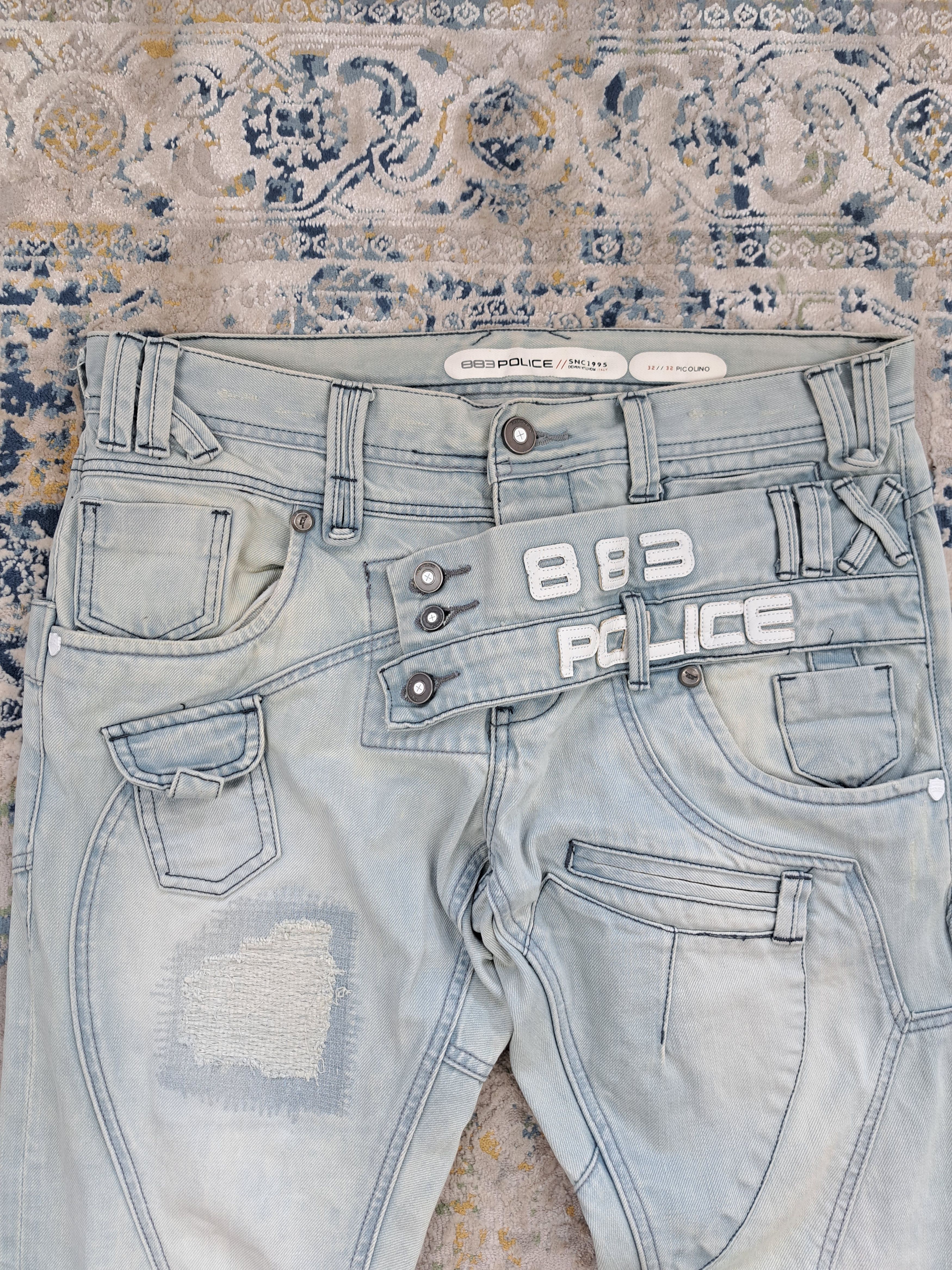 Japanese Brand 883 Police Japrag Vibe y2k Drip Bondage Denim Swag Drain Size US 32 / EU 48 - 3 Thumbnail