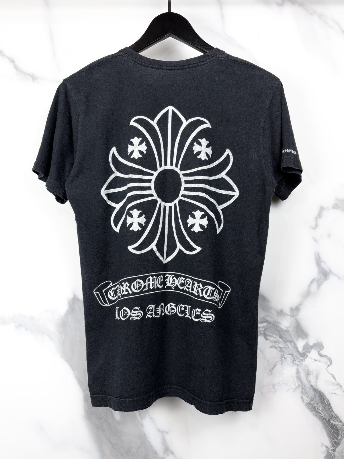 Chrome Hearts Chrome Hearts LA Los Angeles Cross Scroll Logo Pocket Tshirt Size US M / EU 48-50 / 2 - 1 Thumbnail