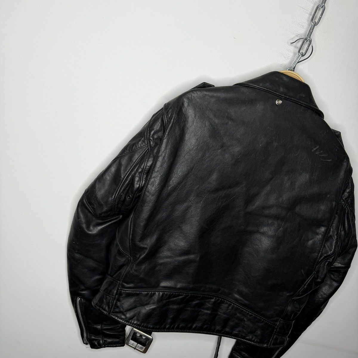 Schott Vintage Perfecto Leather Jacket Ramones Biker Moto