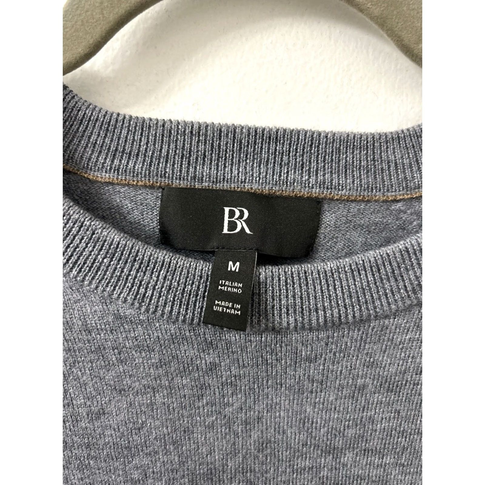 Banana Republic Banana Republic Sweater Mens Medium Gray 100% Merino Wool Crewneck Pullover L/S Size US M / EU 48-50 / 2 - 6 Thumbnail