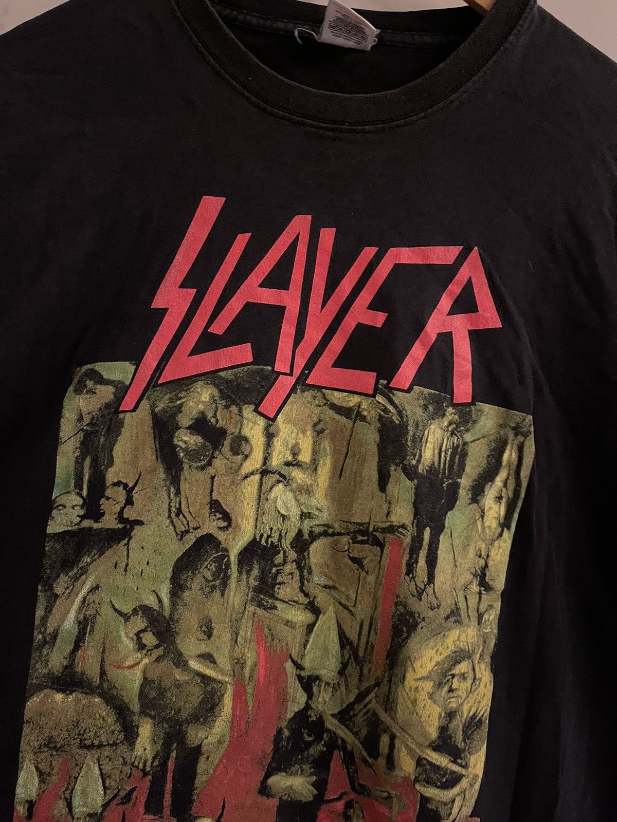 Band Tees × Slayer × Vintage Vintage Slayer Reign in Blood black tee Size US L / EU 52-54 / 3 - 6 Thumbnail