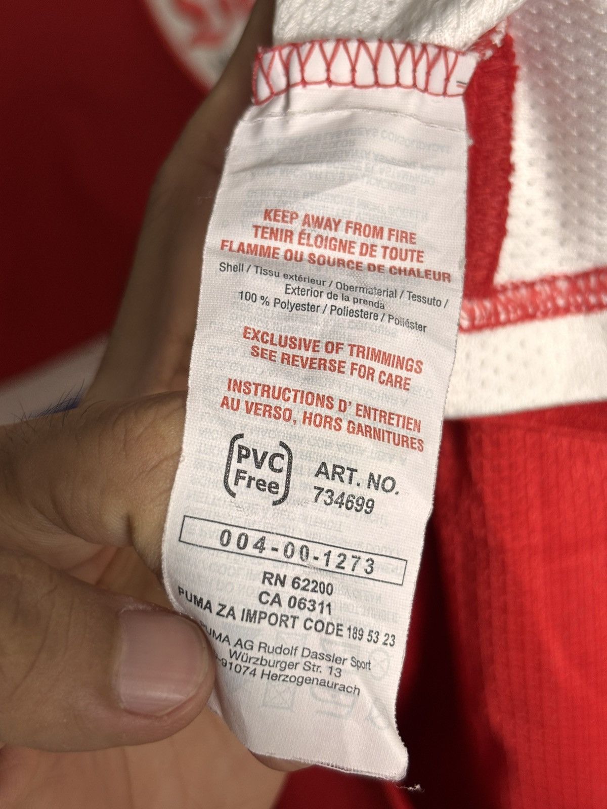 Puma 2008-10 Stuttgart Puma Away Football Jersey Size US S / EU 44-46 / 1 - 3 Thumbnail