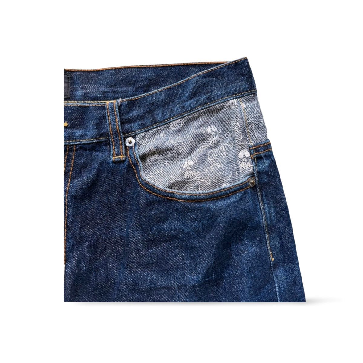 Stussy Vintage Stussy Japan Rough n Rugged Skull Print Denim Pants Size US 32 / EU 48 - 7 Thumbnail