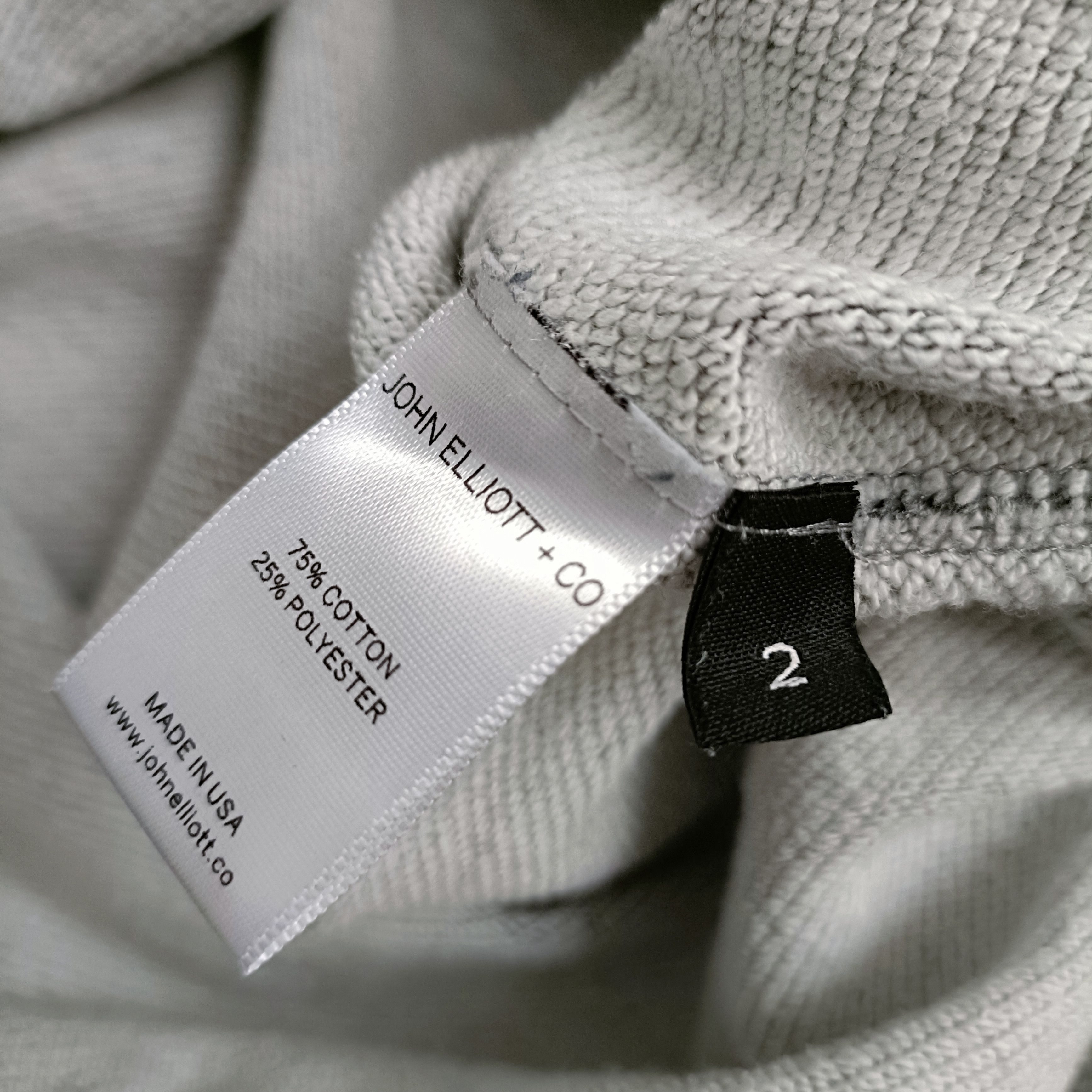 John Elliott Men's Gray Cotton Sweatshirt ! size 2 Size US M / EU 48-50 / 2 - 5 Thumbnail