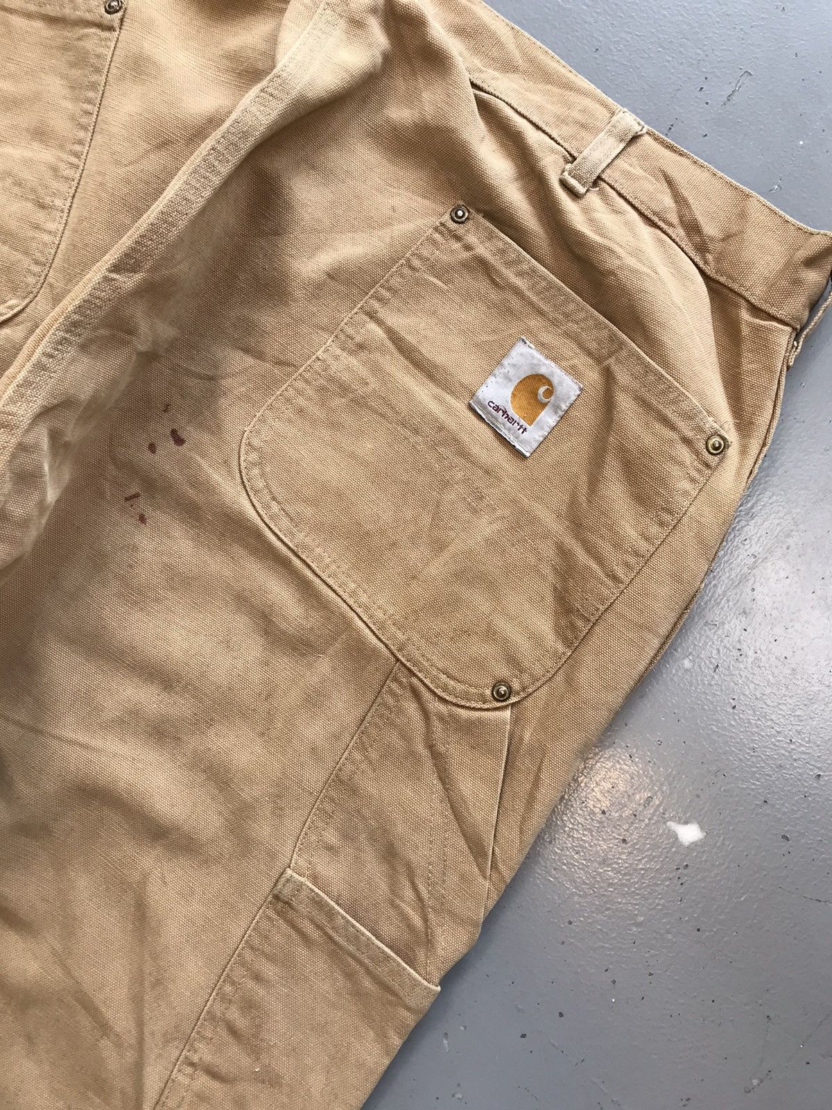 Carhartt × Vintage Vintage Carhartt b136 BRN double knee carpenter denim Size US 42 / EU 58 - 10 Thumbnail