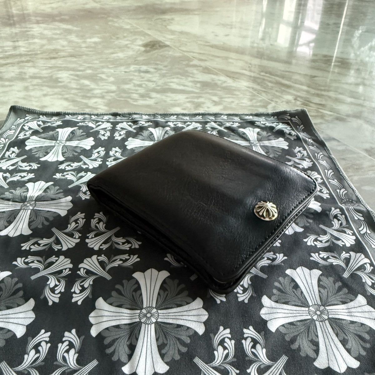 Chrome Hearts Chrome Hearts 1SNAP Button Leather Wallet Size ONE SIZE - 2 Thumbnail