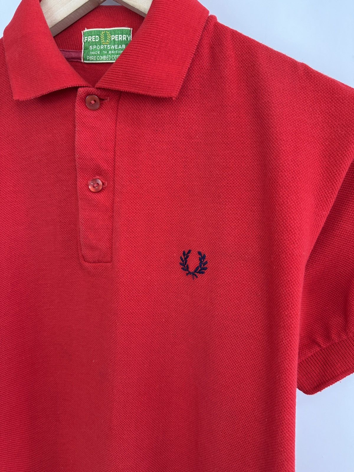 Fred Perry 🇬🇧 Vintage 80s Fred Perry Tennis Polo T-Shirt Rare Retro Size US S / EU 44-46 / 1 - 5 Thumbnail