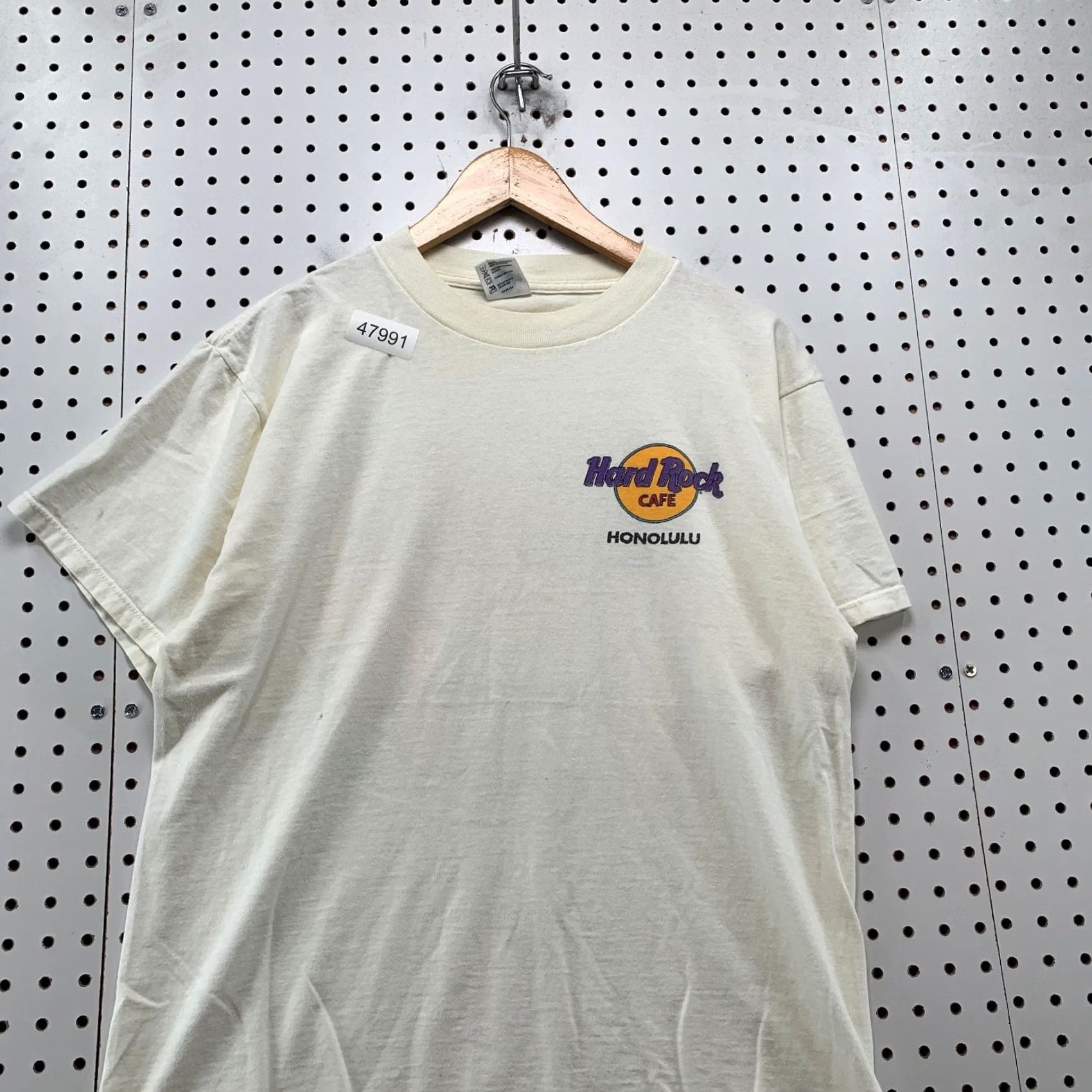 Hard Rock Cafe VINTAGE Hard Rock Honolulu Shirt Mens L White Surfboard Single Stitch USA Shirt Mens L White Surfboard 90s Beach Size US L / EU 52-54 / 3 - 4 Thumbnail