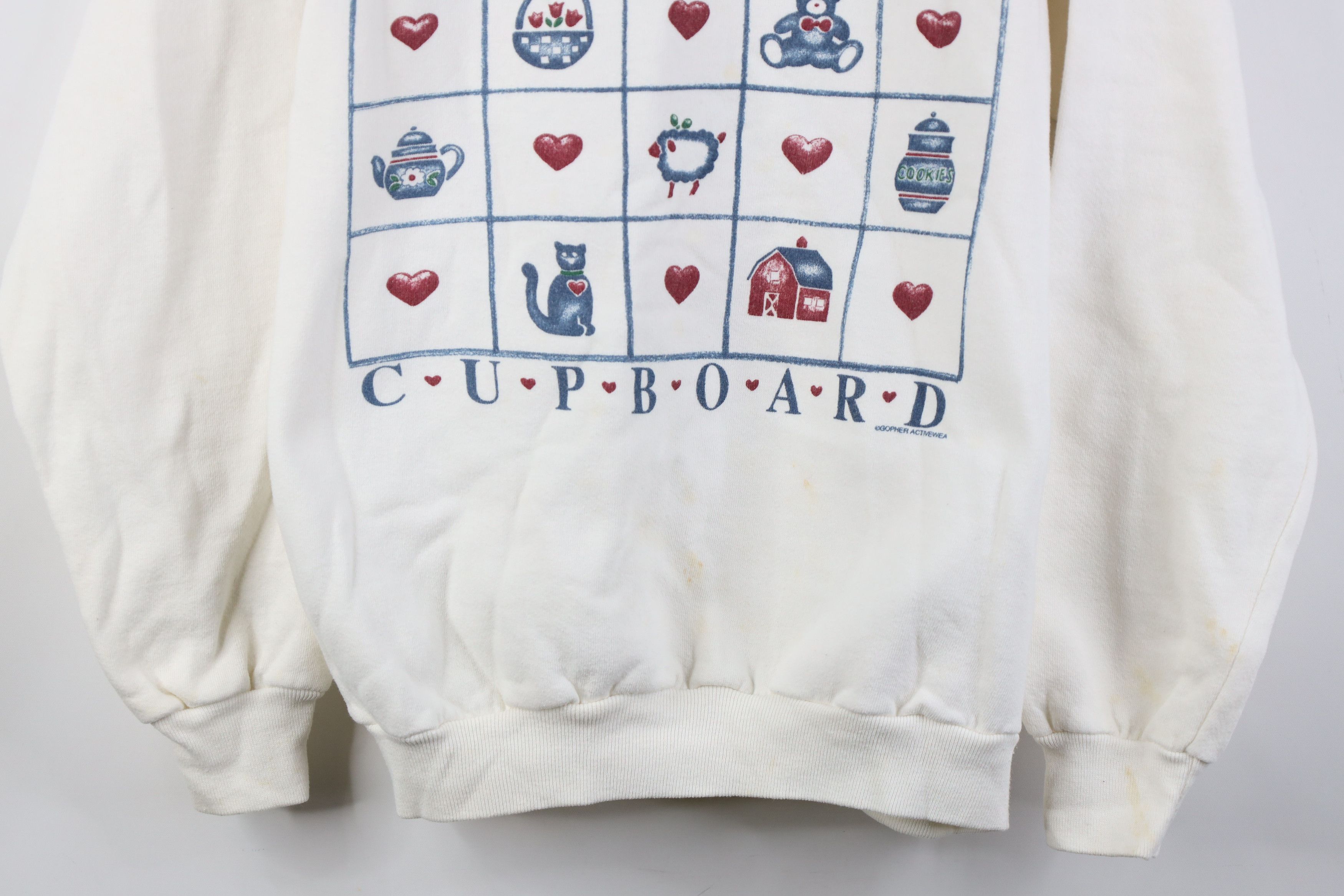 Vintage Vintage 90s Streetwear Cupboard Cat Farm Sweatshirt USA Size XL / US 12-14 / IT 48-50 - 3 Thumbnail