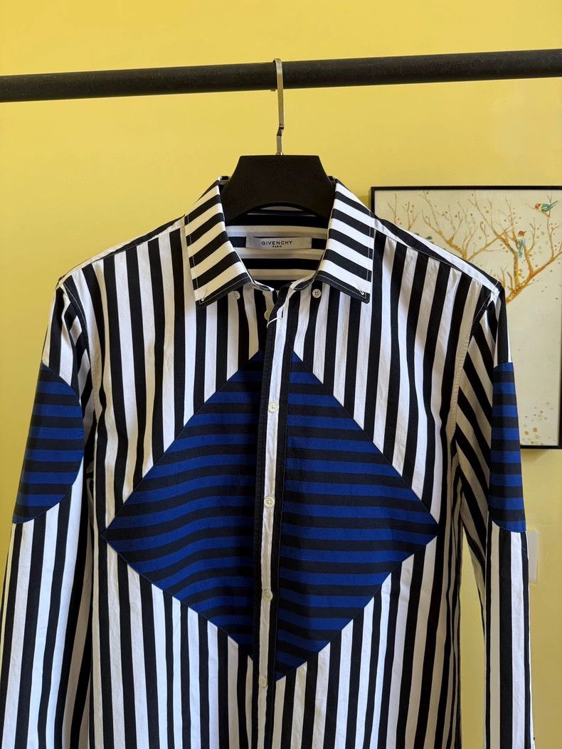 Givenchy Givenchy Striped Shirt, Size 41, Black and White Striped P Size US L / EU 52-54 / 3 - 3 Thumbnail