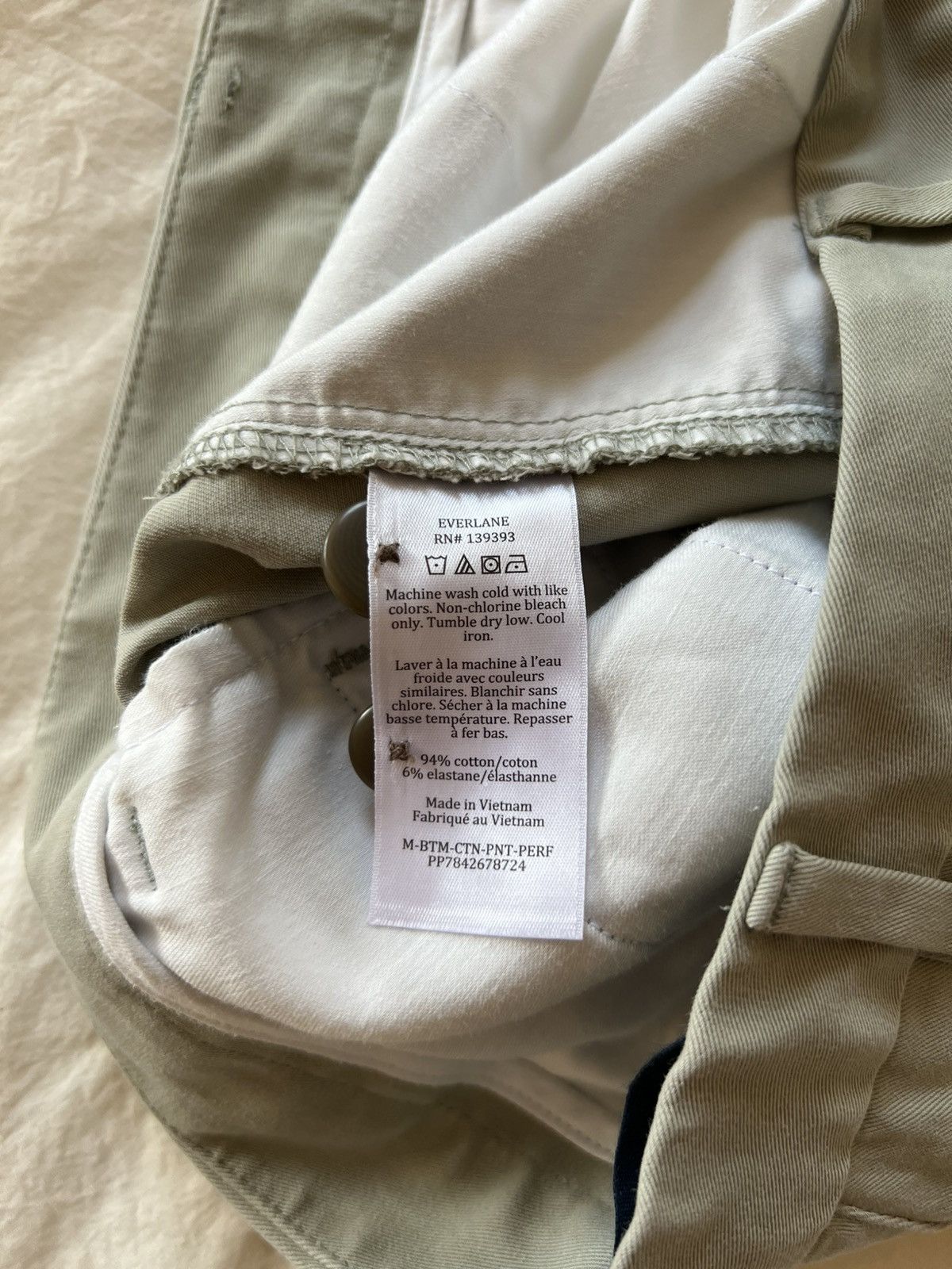 Everlane Overland Uniform Chino Slim Fit Sage Green 32x32 Size US 32 / EU 48 - 4 Thumbnail