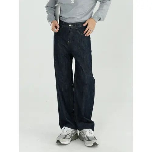Other Black detailed all-match loose drape straight jeans Size US 32 / EU 48 - 8 Thumbnail