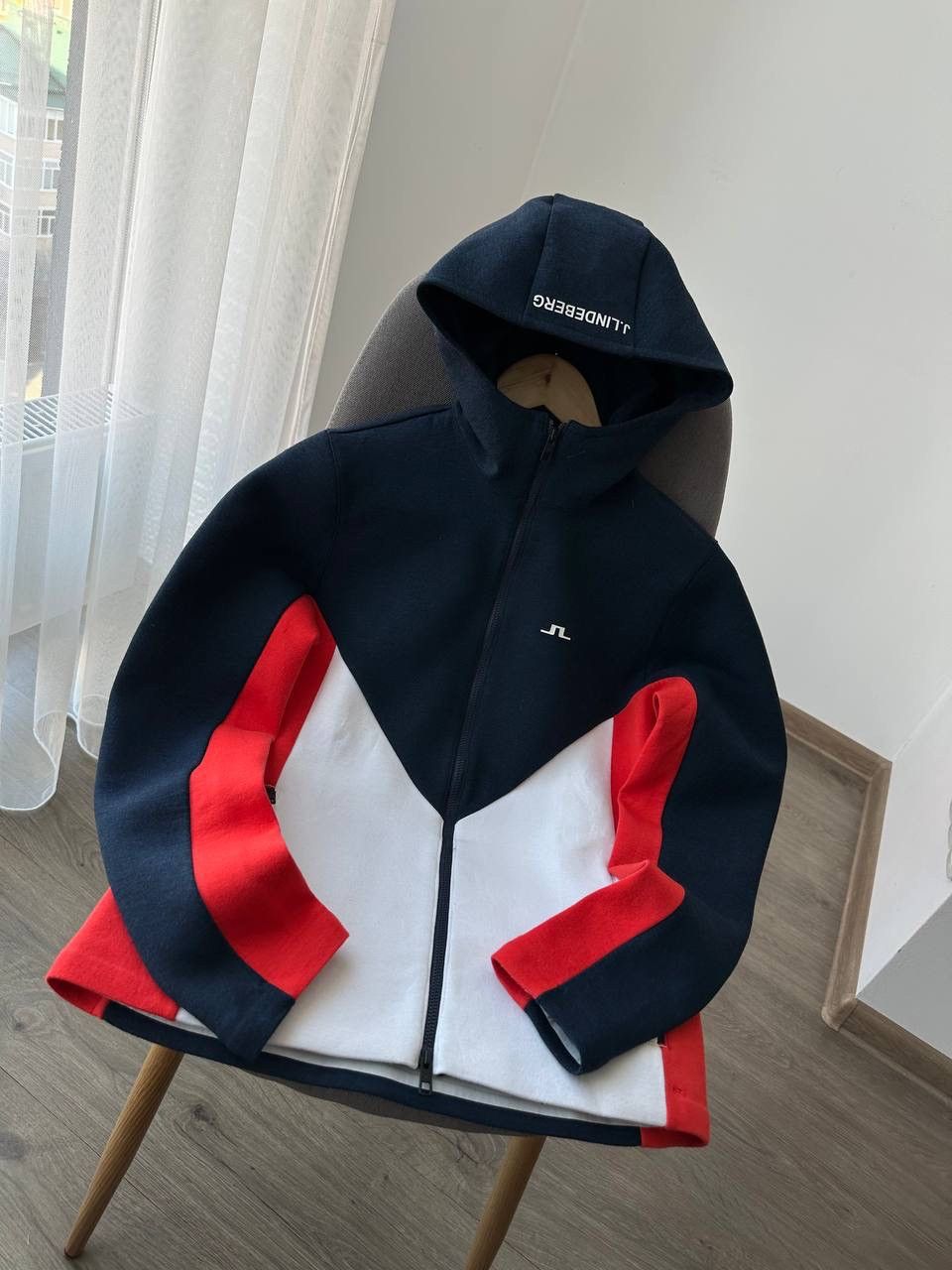 J.Lindeberg × Vintage Vintage J.Lindeberg Full Zip Crystal Hoodie Size M / US 6-8 / IT 42-44 - 7 Thumbnail